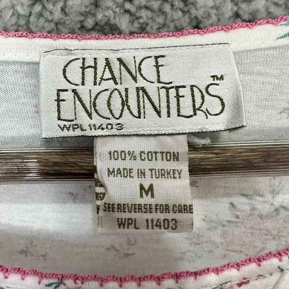 Chance Encounters floral nightgown womens medium ditsy cotton cottagecore modest - Picture 3 of 8